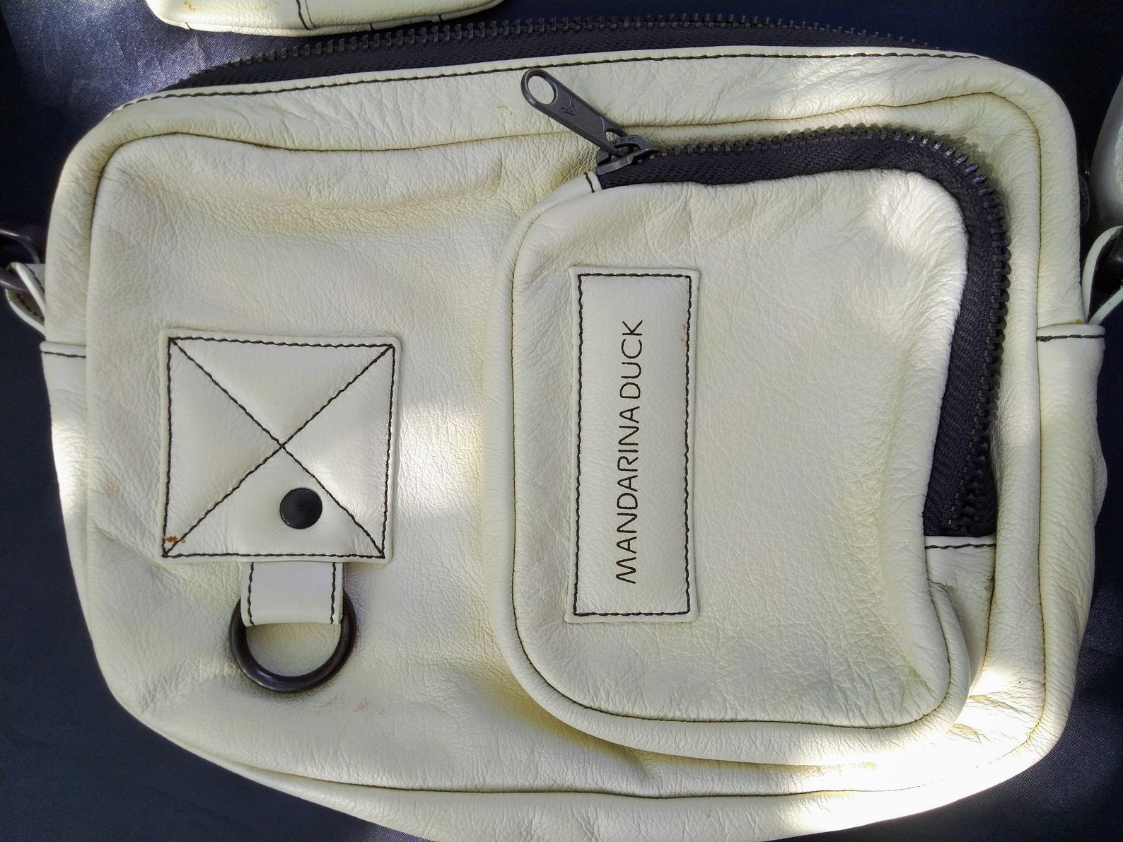 Portefeuille MANDARINA DUCK Vintage - Cuir Simili Noir - Portefeuille Pochette Femme