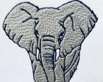 Elephant Machine Embroidery Design Elephant Machine Embroidery Pattern Digital File
