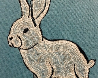 Bunny Rabbit Machine embroidery Pattern Easter Embroidery Design Digital File