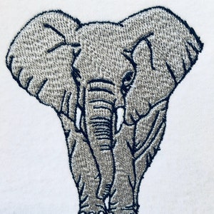 Elephant Machine Embroidery Design Elephant Machine Embroidery Pattern Digital File