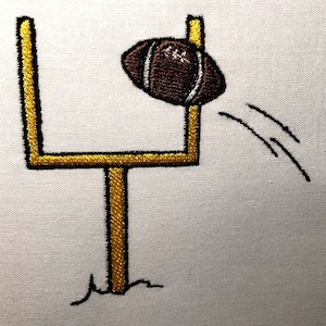 Football Goalpost Machine Embroidery Pattern Embroidery Design Digital File