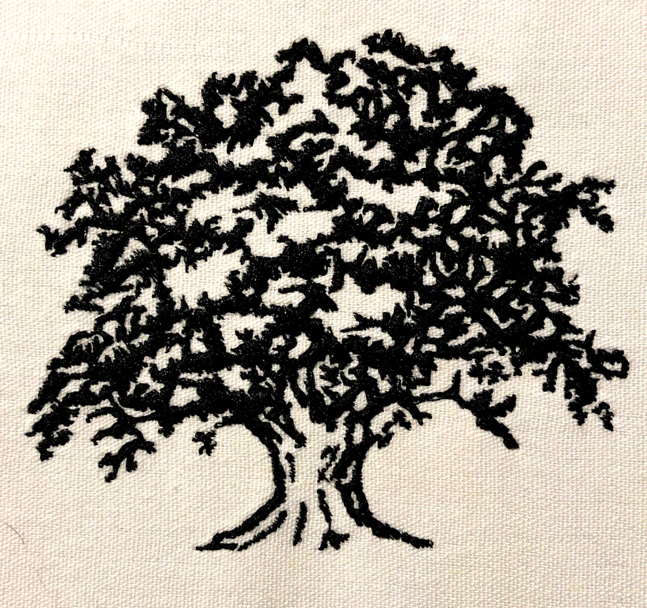 Old Oak Tree Machine Embroidery Pattern Embroidery Design Digital File ...