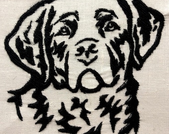 Chesapeake Bay Retriever Playing Machine Embroidery Pattern Dog Embroidery Design Digital File