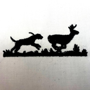Hound Dog Hunting Deer Machine Embroidery Pattern Embroidery Design Digital File