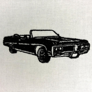 Buick Electra Machine Embroidery Pattern Buick Embroidery Design Digital File