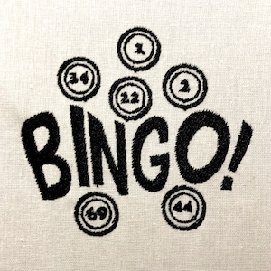 Bingo Machine Embroidery Design Embroidery Pattern Digital File