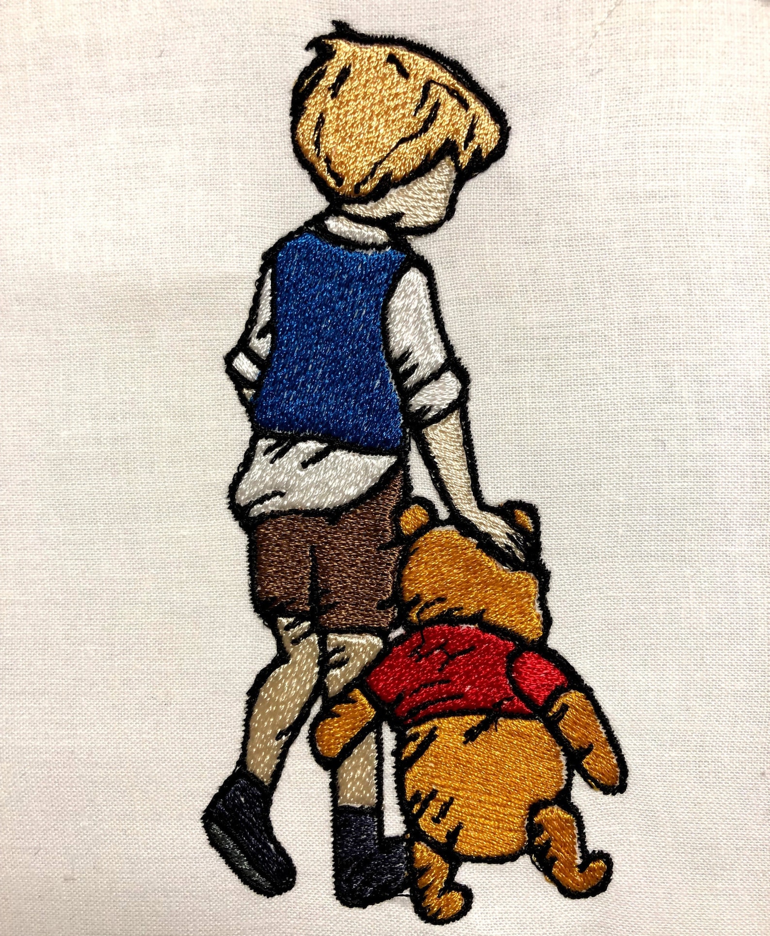 Winnie the Pooh Christopher Robin Machine Embroidery Pattern Embroidery ...