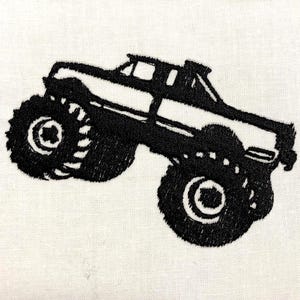 Monster Truck Machine Embroidery Pattern Auto Embroidery Design Digital File