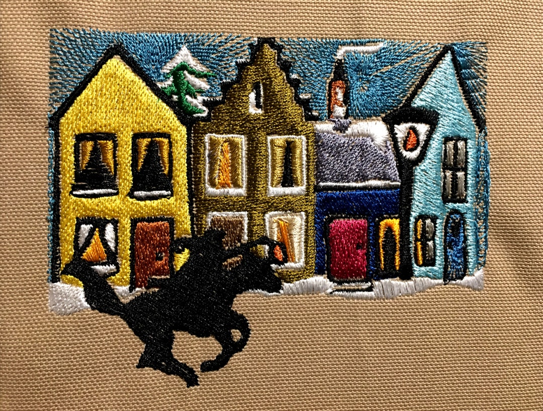 Horseman Paul Revere Machine Embroidery Pattern Midnight Rider ...