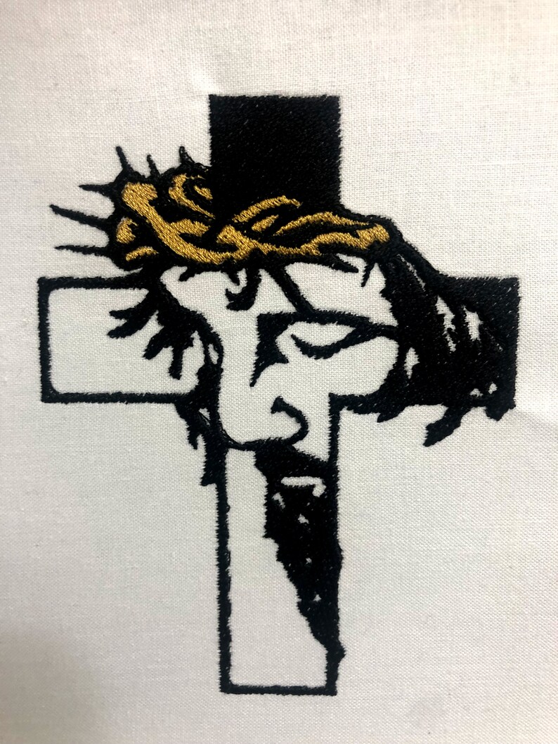 Jesus Cross Wall Decor Machine Embroidery Pattern Embroidery Etsy