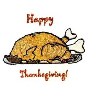 Happy Thanksgiving Fall Embroidery Design Embroidery Pattern Digital File