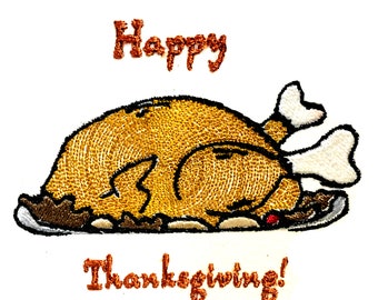 Happy Thanksgiving Fall Embroidery Design Embroidery Pattern Digital File