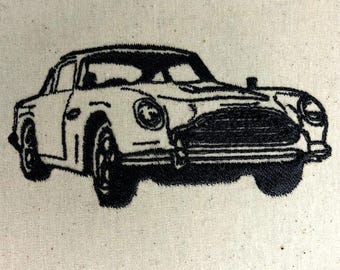 Aston Martin Machine Embroidery Pattern Aston Martin Embroidery Design Digital File