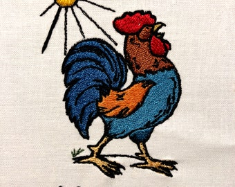 Rooster Machine Embroidery Pattern Embroidery Design Digital File