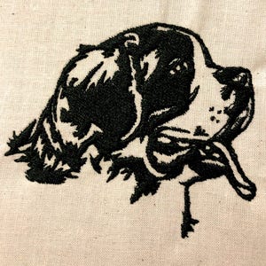 Saint Bernard Machine Embroidery Design Dog Embroidery Pattern Digital File