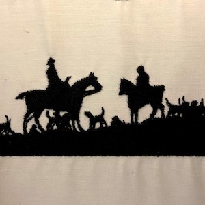 Fox Hunt Machine Embroidery Pattern Embroidery Design Digital File