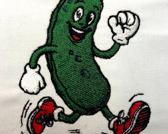 Wzór do haftu maszynowego Happy Pickle, plik cyfrowy projektu haftu Pickle
