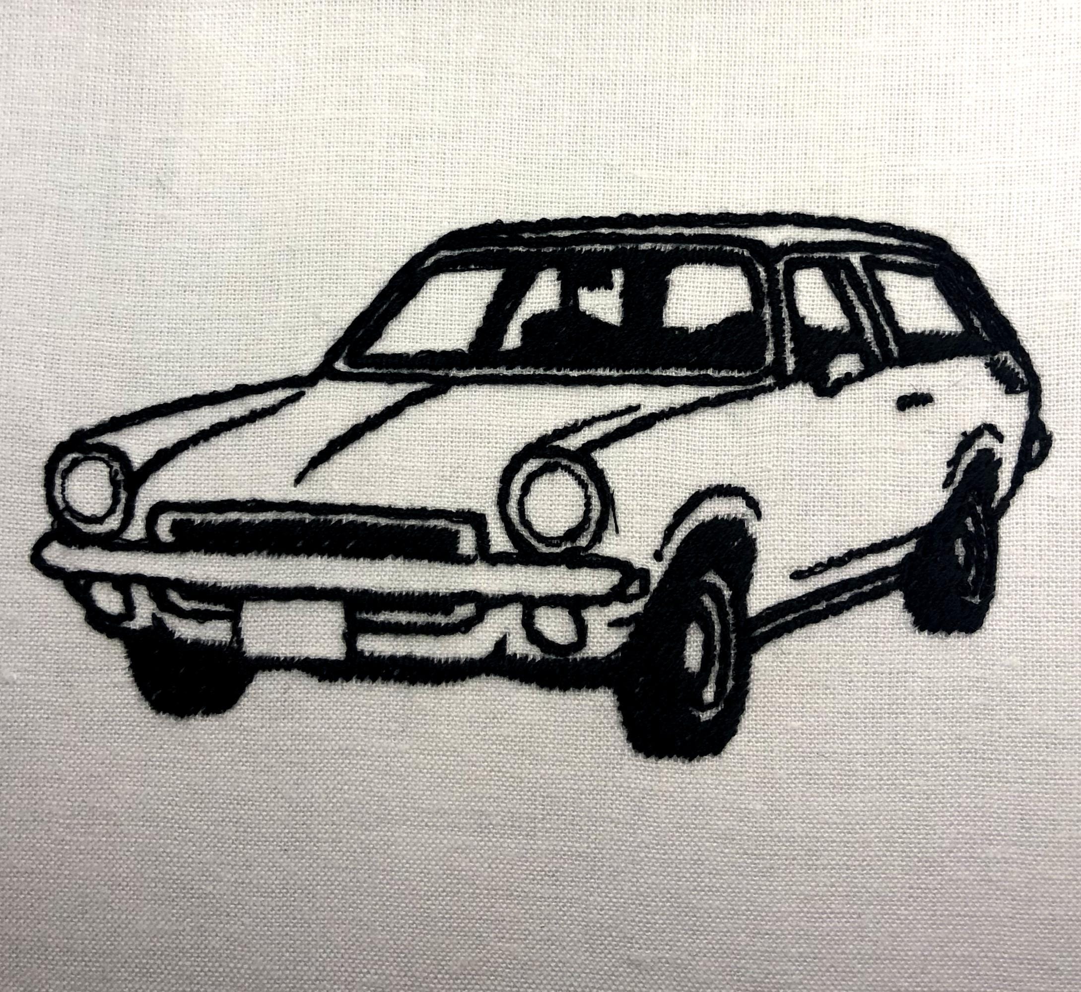1972 Chevy Vega Wagon Machine Embroidery Pattern Vintage Car Embroidery ...