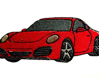 Porsche 911 Machine Embroidery Pattern Auto Embroidery Design Digital File