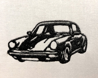Porsche 964 Machine Embroidery Pattern Auto Embroidery Design Digital File