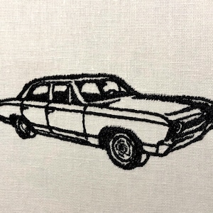 1967 Chevelle Machine Embroidery Pattern Auto Embroidery Design Digital File