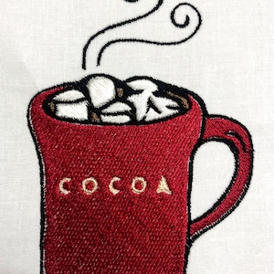 Cocoa Machine Embroidery Pattern Farm Embroidery Design Digital File