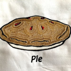 Whole Pie Fresh Baked Pie Machine Embroidery Pattern Embroidery Design Digital File