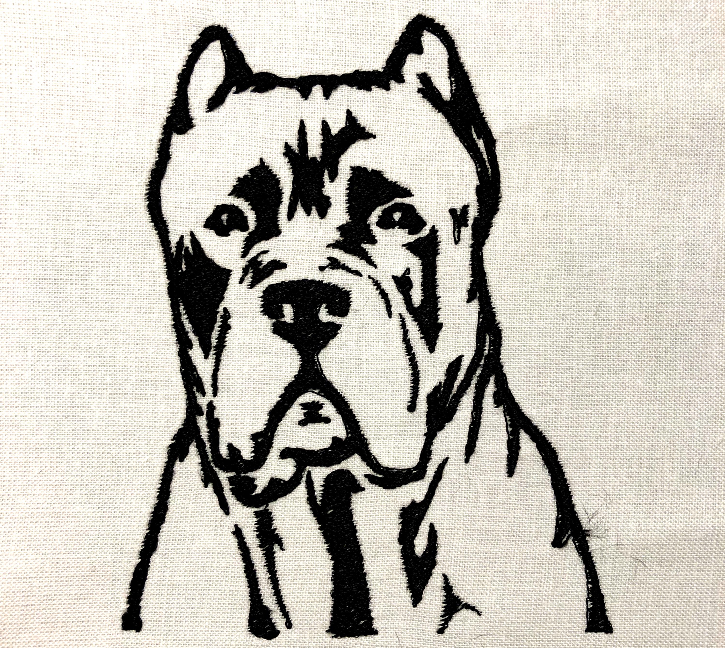 Cane Corso Machine Embroidery Pattern Dog Embroidery Design Digital ...