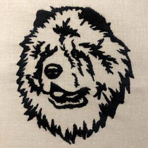 Chow Machine Embroidery Design Dog Embroidery Pattern Digital File