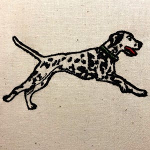 Dalmatiner Spielende Maschinenstickerei Muster Hund Stickdatei Design Digitale Datei