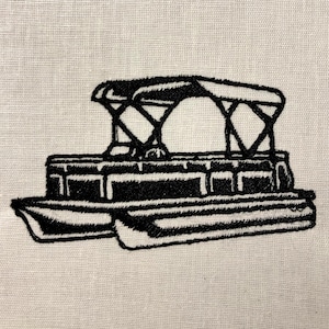 Pontoon Machine Embroidery Pattern Embroidery Design Digital File - Etsy