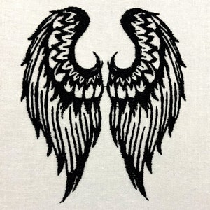 Angel Wings Machine Embroidery Pattern Embroidery Design Digital File