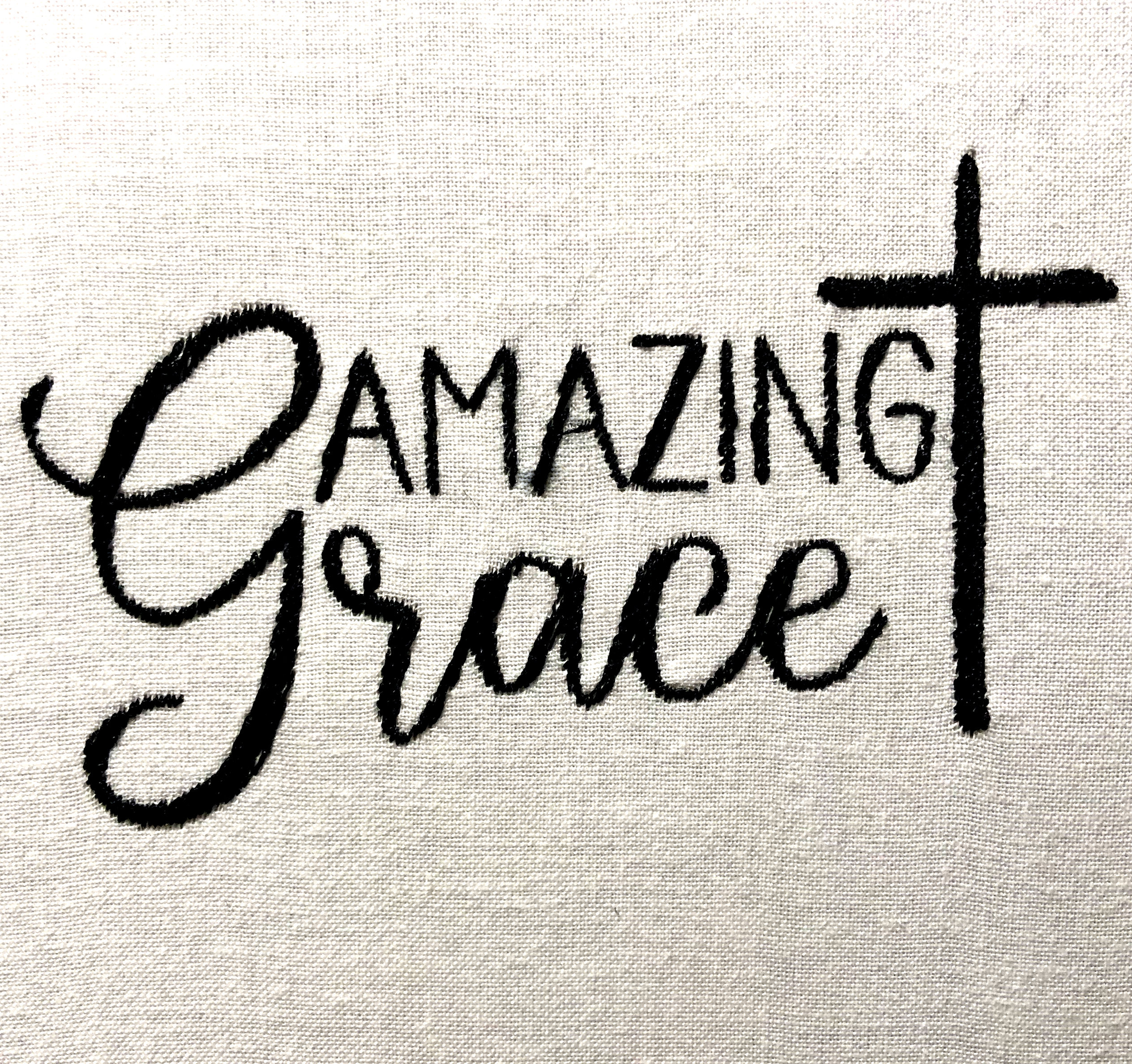 Amazing Grace Machine Embroidery Pattern Christian Embroidery Design ...