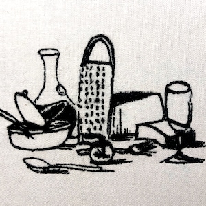 Wine Food Machine Embroidery Pattern Embroidery Design Digital File