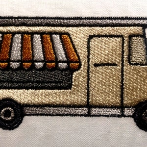 Food Truck Machine Embroidery Pattern Embroidery Design Digital File