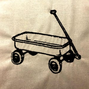 Wagon Machine Embroidery Pattern Kids Embroidery Designs Digital File