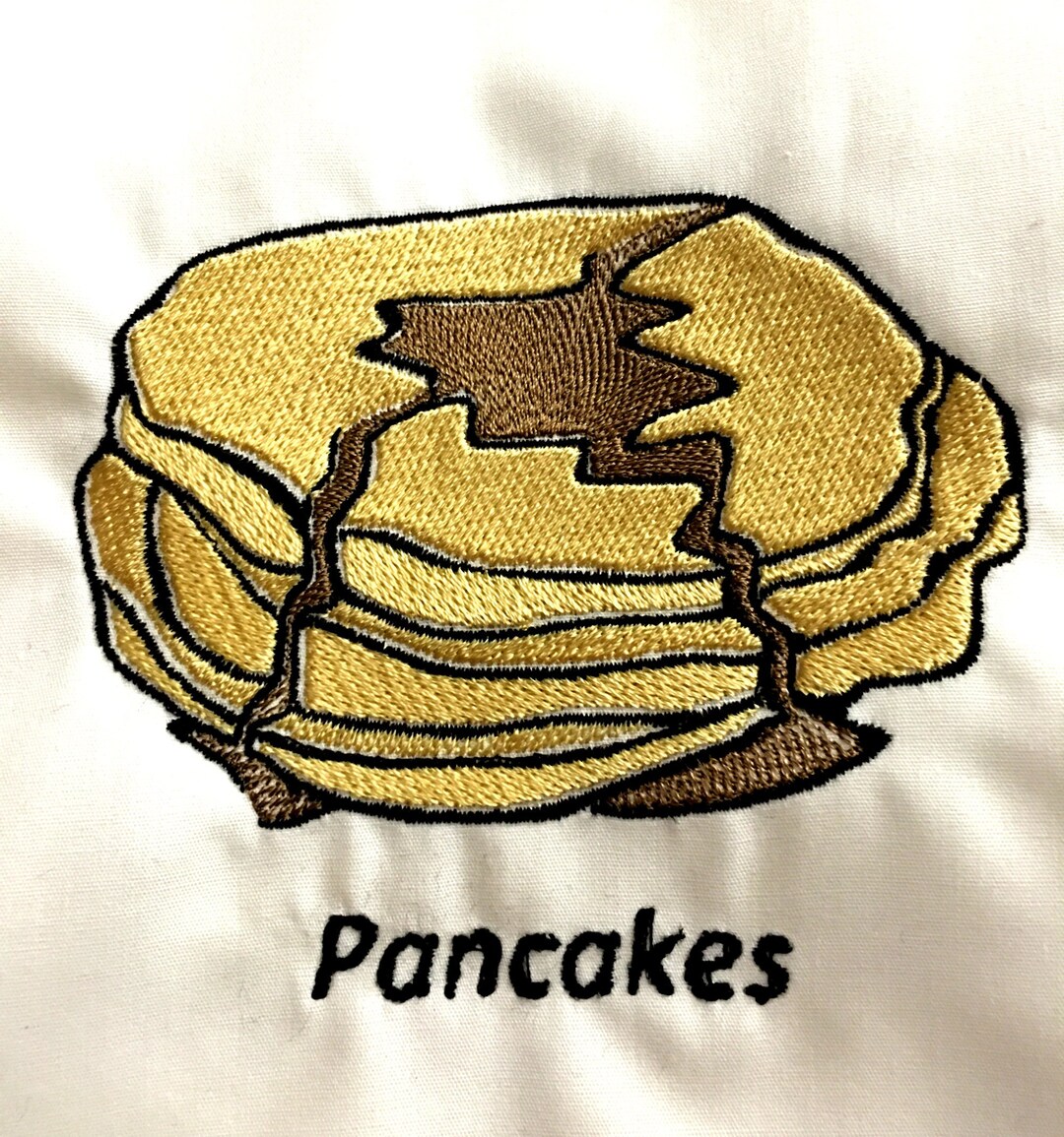 Pancakes Machine Embroidery Pattern Embroidery Design Digital Etsy
