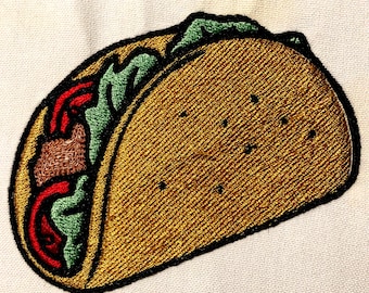 Taco Machine Embroidery Pattern Embroidery Design Digital File