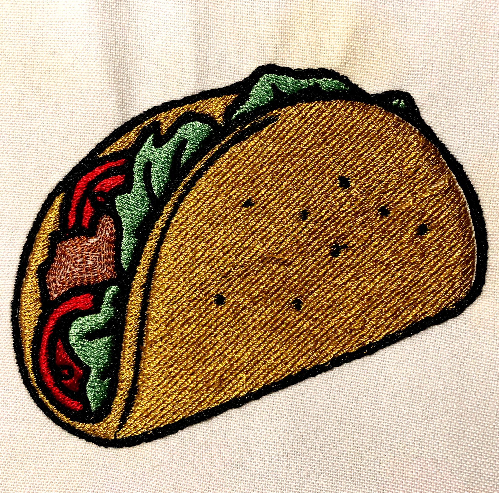 Taco Machine Embroidery Pattern Embroidery Design Digital File - Etsy