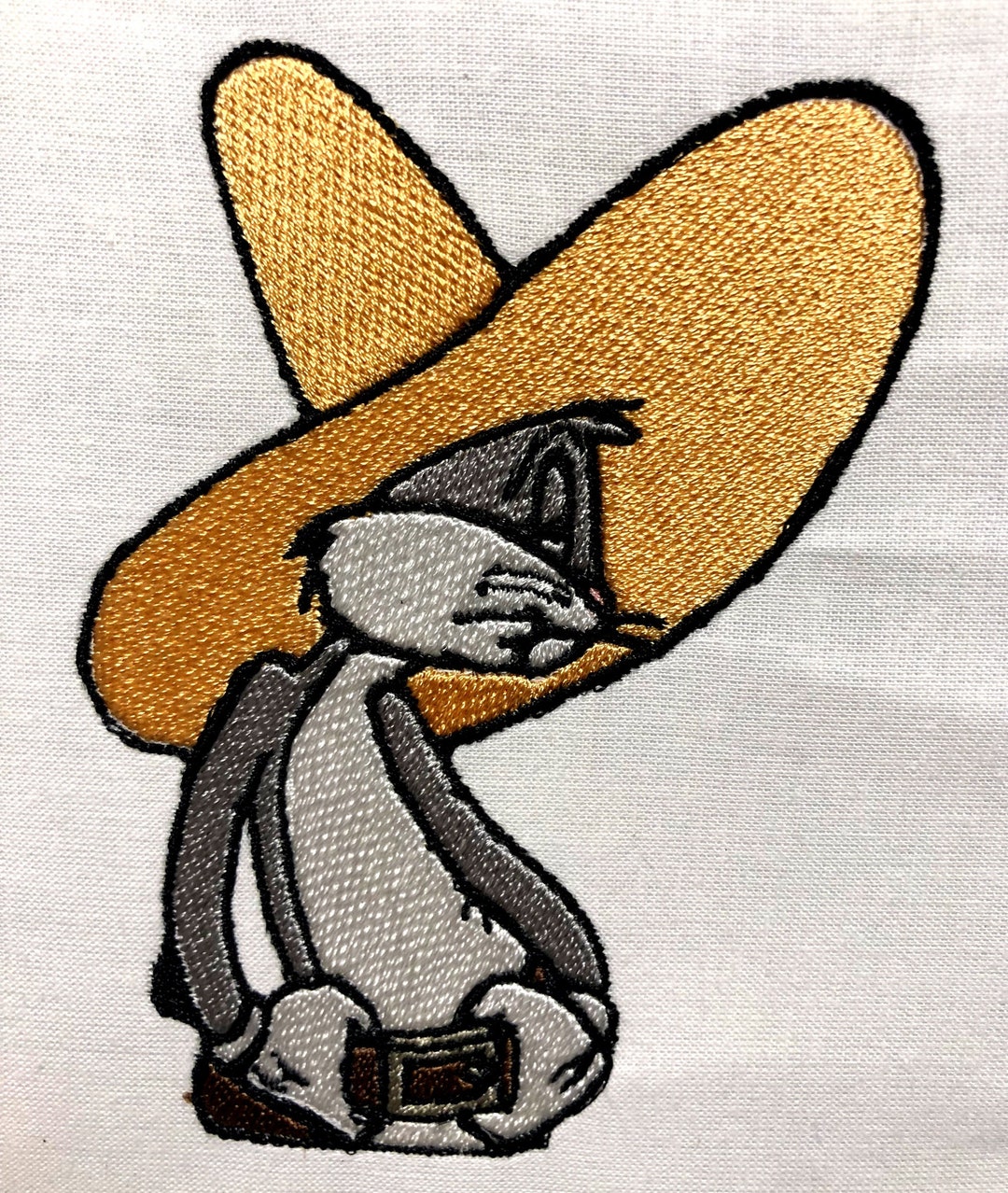 Bugs Bunny Cowboy Embroidery Machine Looney Tunes Embroidery Etsy