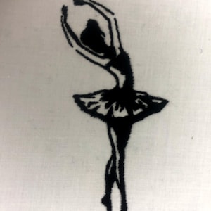 Ballerina Machine Embroidery Pattern Ballet Embroidery Design Digital File