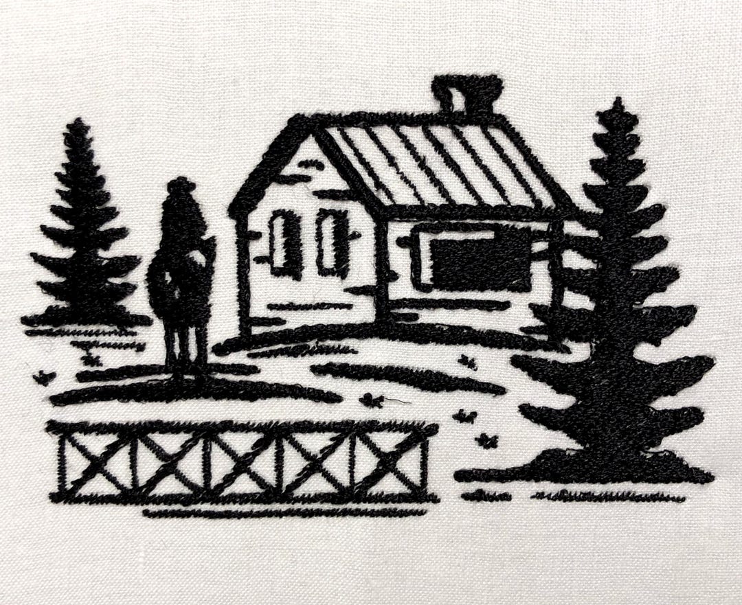 Western Ranch Patterns Western Cowboy Embroidery Pattern Horse Ranch Embroidery Design Digital ...