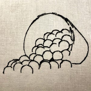Bucket of Golf Balls Machine Embroidery Machine Golf Embroidery Pattern Embroidery Design Digital File