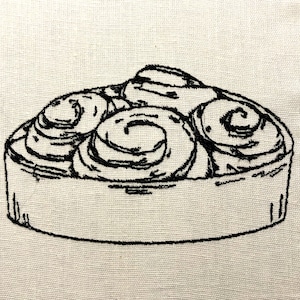 Baking Cinnamon Rolls Machine Embroidery Pattern Embroidery Design Digital File