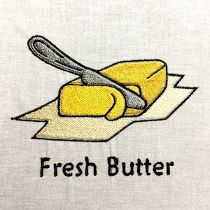 Fresh Butter Machine Embroidery Pattern Embroidery Design Digital File