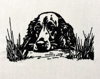 Irish Setter Maschinenstickmuster Hund Stickdatei Digitale Datei