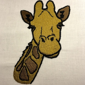 Giraffe Outline Machine Embroidery Pattern Embroidery Design Digital File