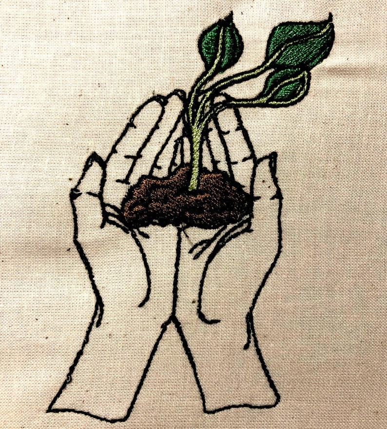 gardening machine embroidery designs