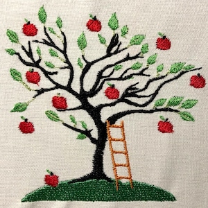 Apple Tree Embroidery Pattern Embroidery Design Digital File