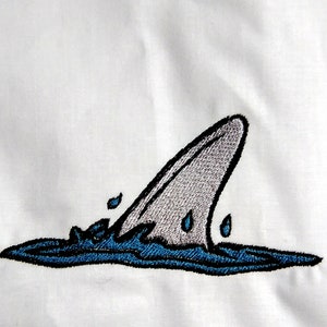 Shark Fin Design Machine Embroidery Pattern Embroidery Digital File